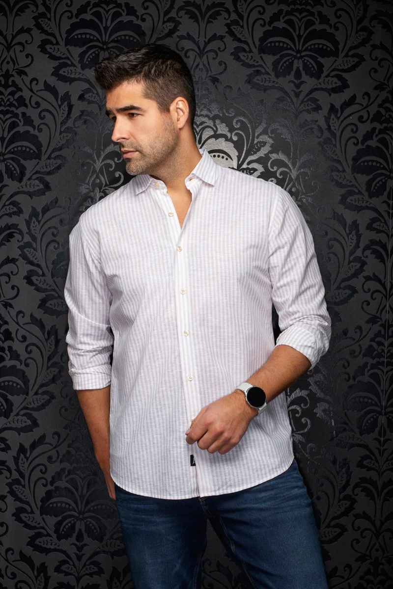 CHEMISE EN LIN | MENDELSOHN, Beige