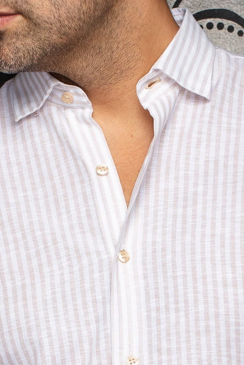 CHEMISE EN LIN | MENDELSOHN, Beige