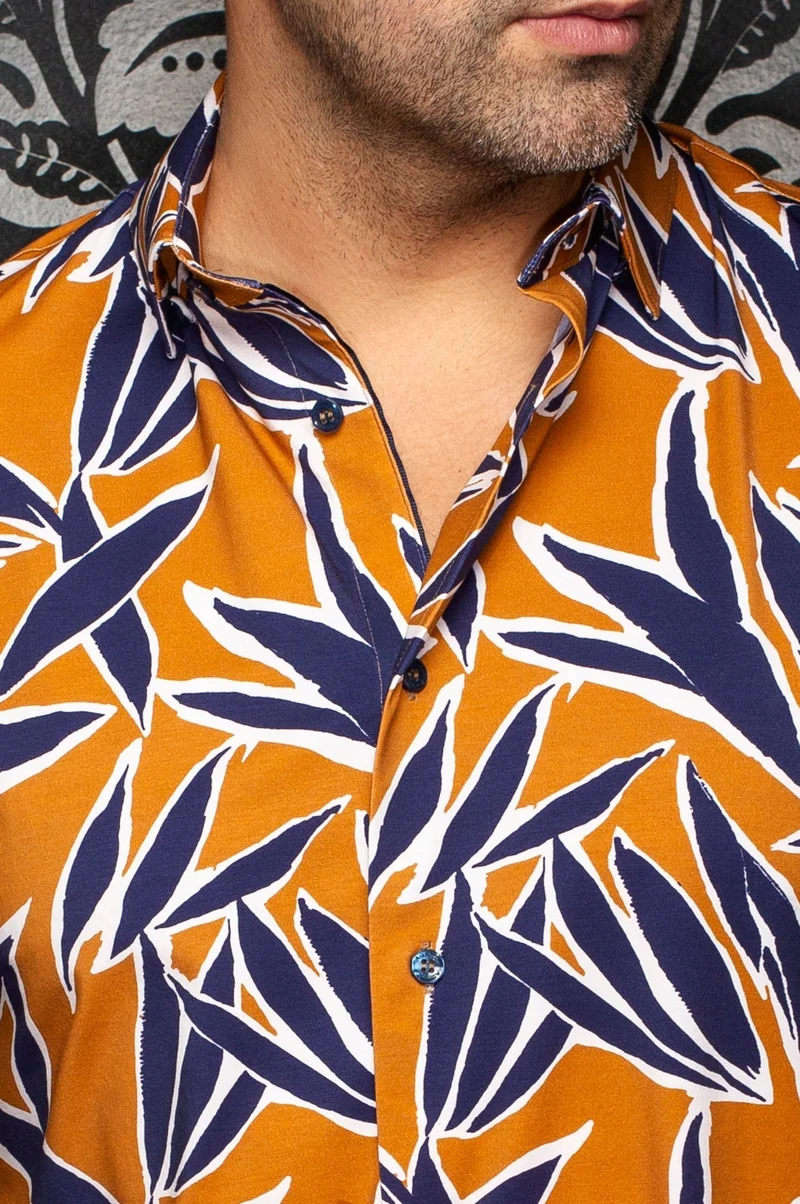 CHEMISE | TYLER, Tobacco Navy