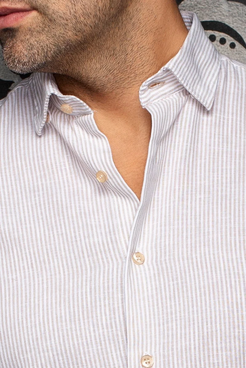 CHEMISE EN LIN | BERNAL, Beige