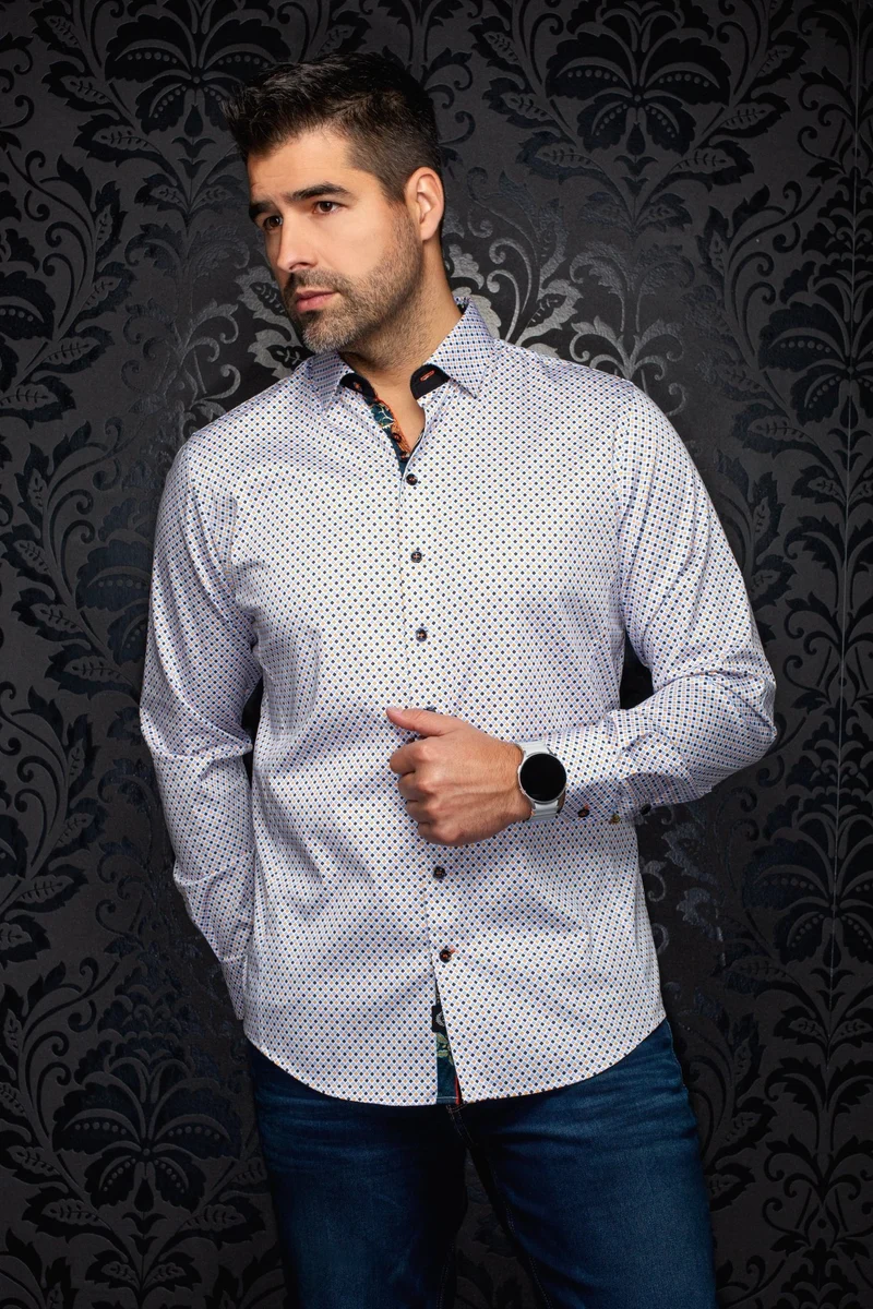 CHEMISE | SABAH, White Orange