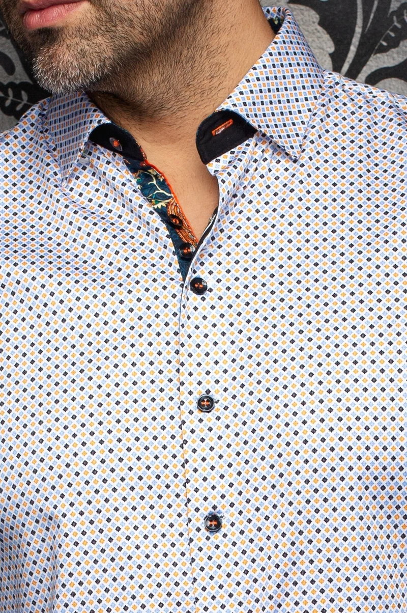 CHEMISE | SABAH, White Orange
