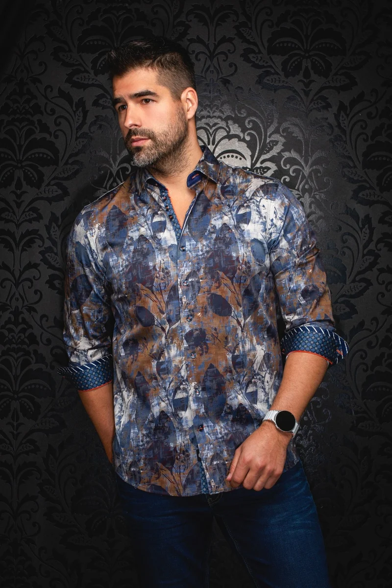 CHEMISE | JASPER, Blue Brown