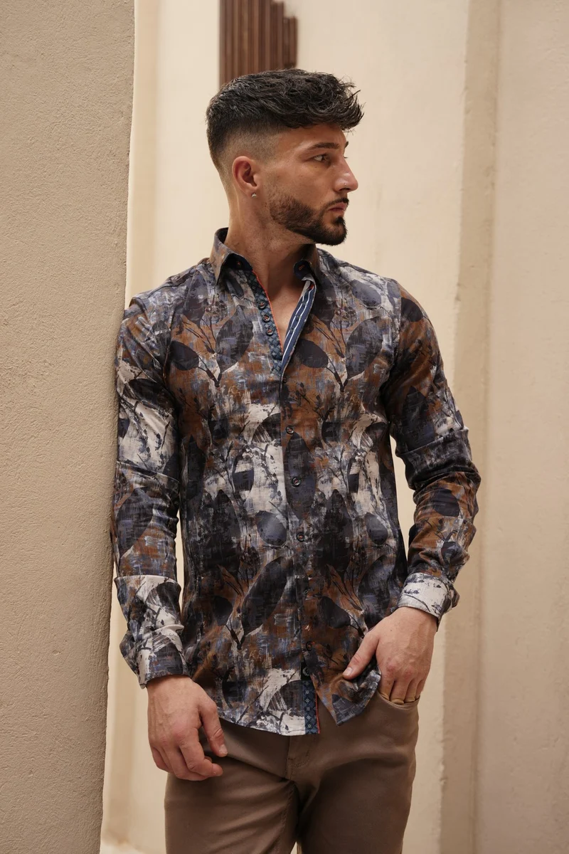 CHEMISE | JASPER, Blue Brown