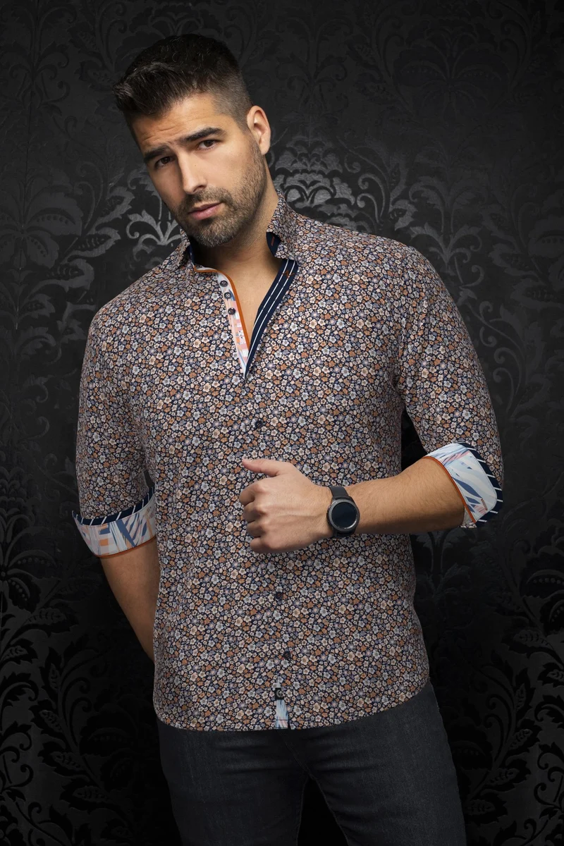 CHEMISE | HAYLO, Navy Orange