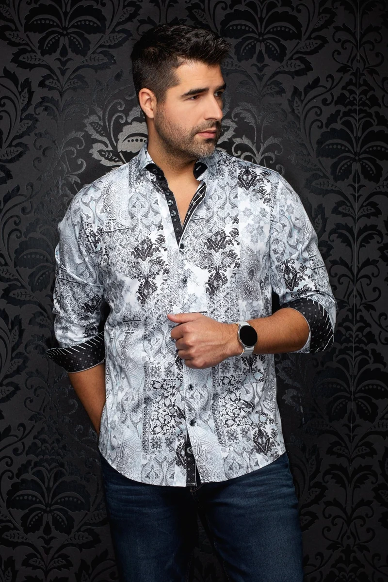 CHEMISE | CASCAIS, White Teal