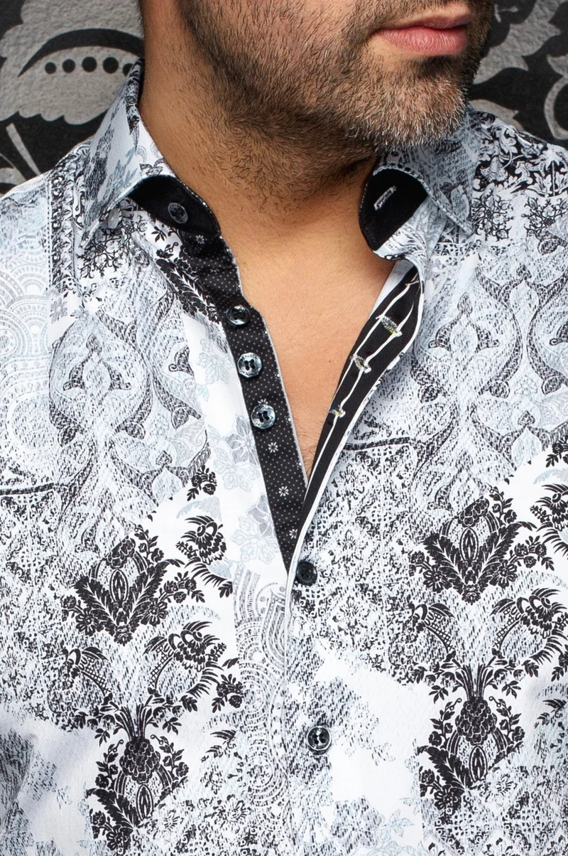 CHEMISE | CASCAIS, White Teal