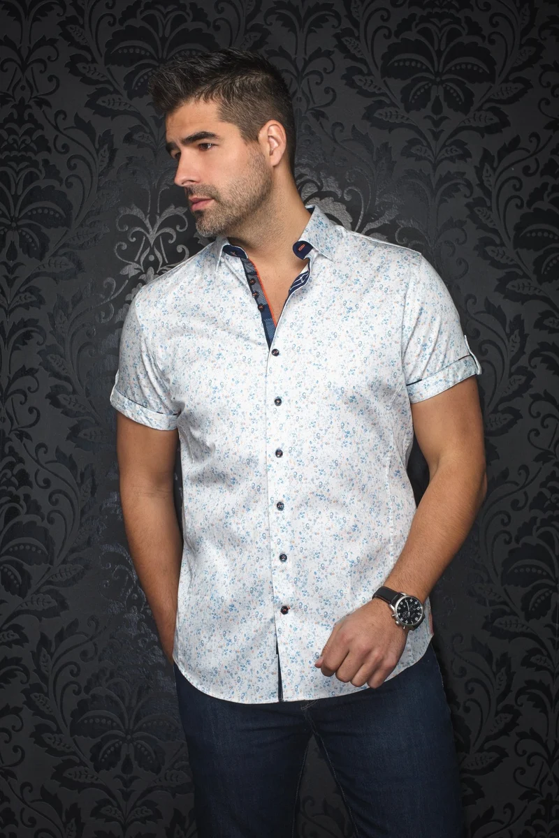 Manches Courtes | ALFIERI, White Blue