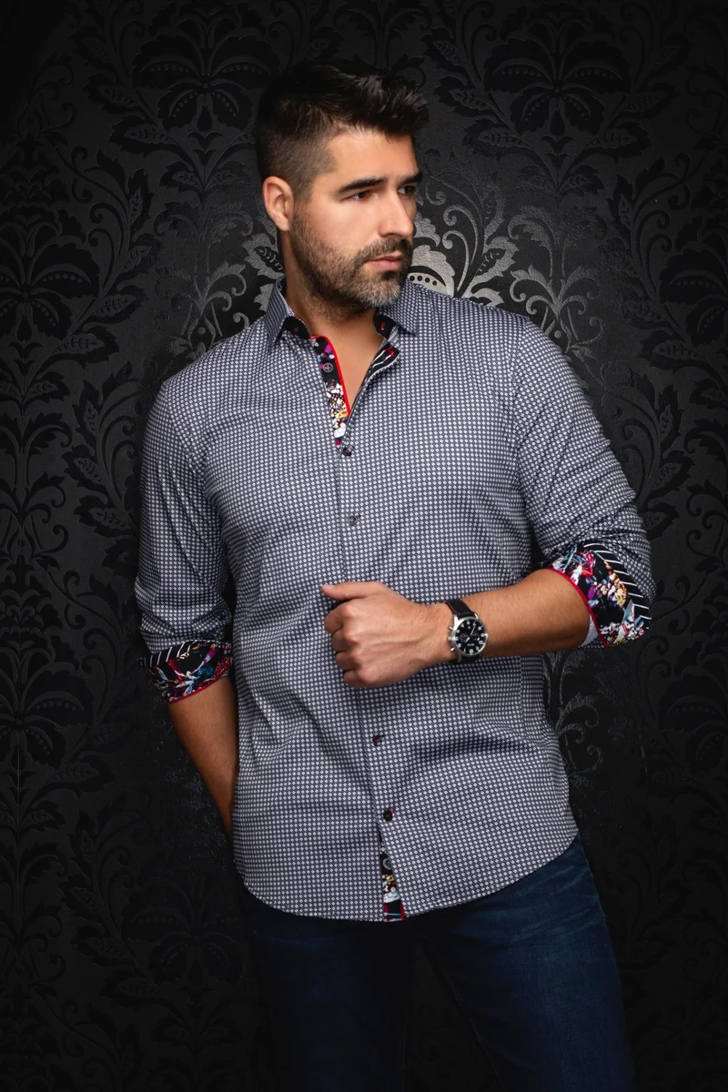 CHEMISE | POLGAR, Grey White