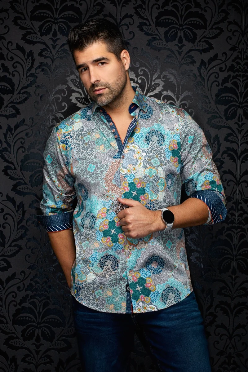 CHEMISE | ASHAR, AQUA GREEN