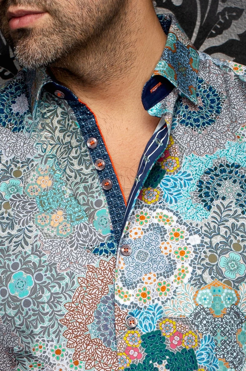 CHEMISE | ASHAR, AQUA GREEN