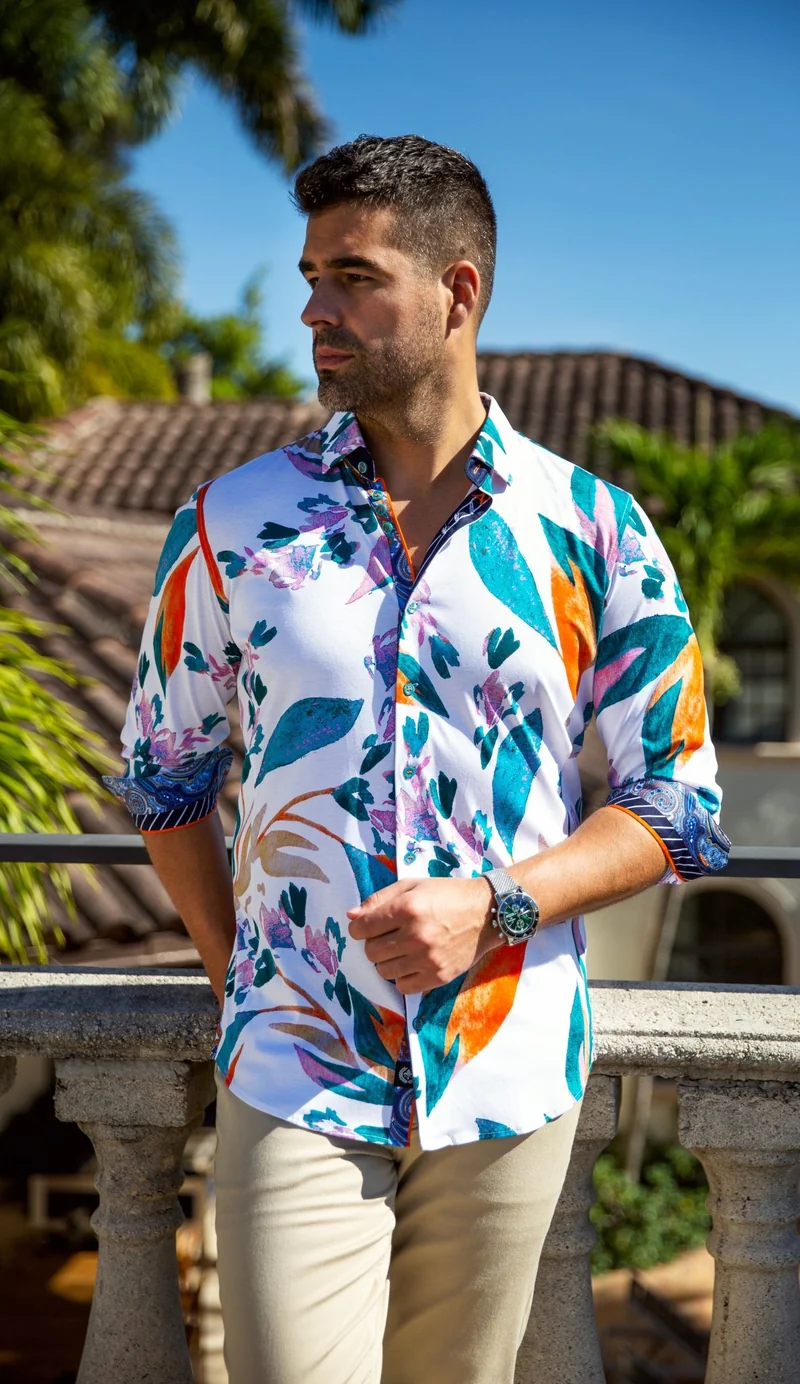 CHEMISE | VINEHAVEN, White Teal
