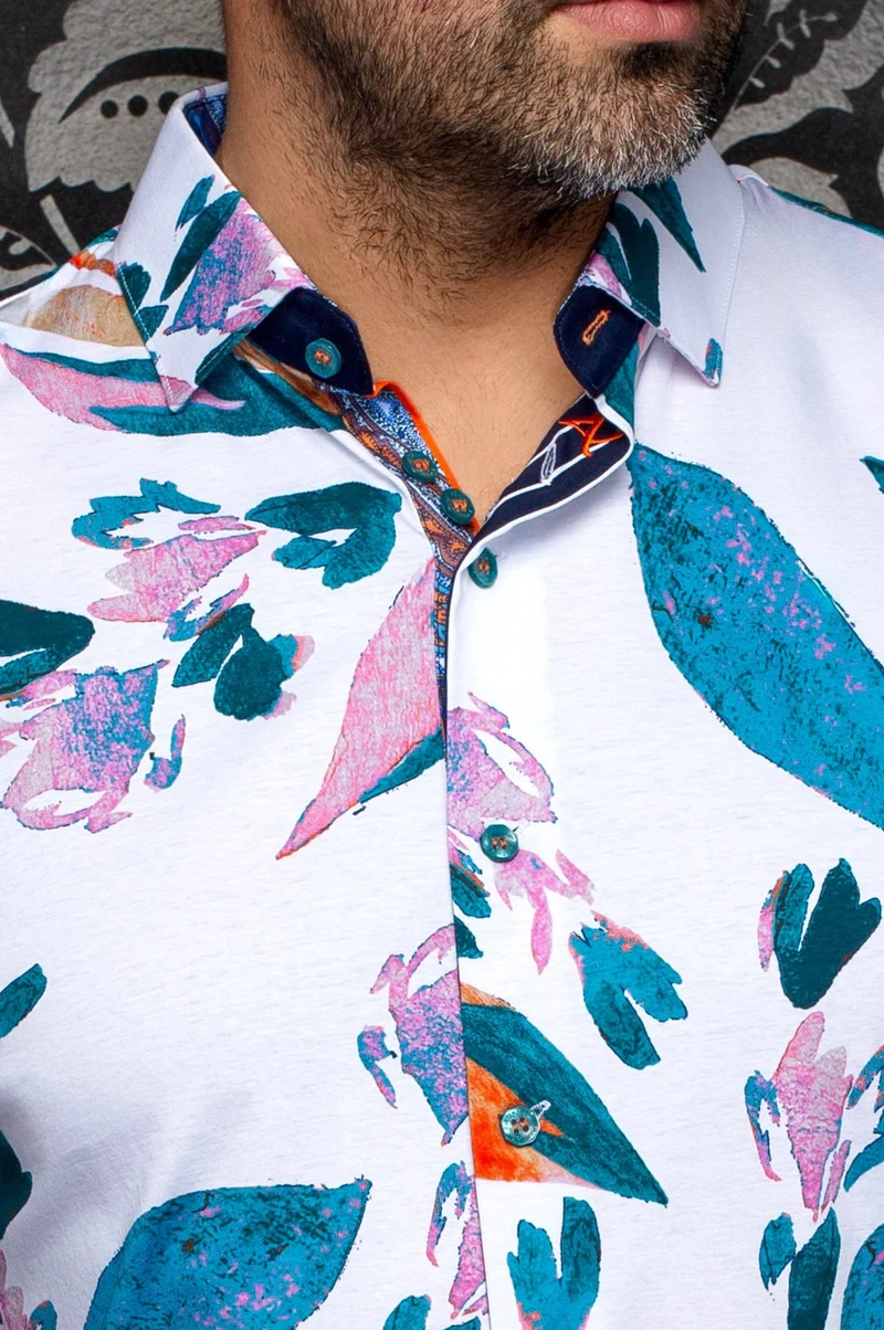 CHEMISE | VINEHAVEN, White Teal