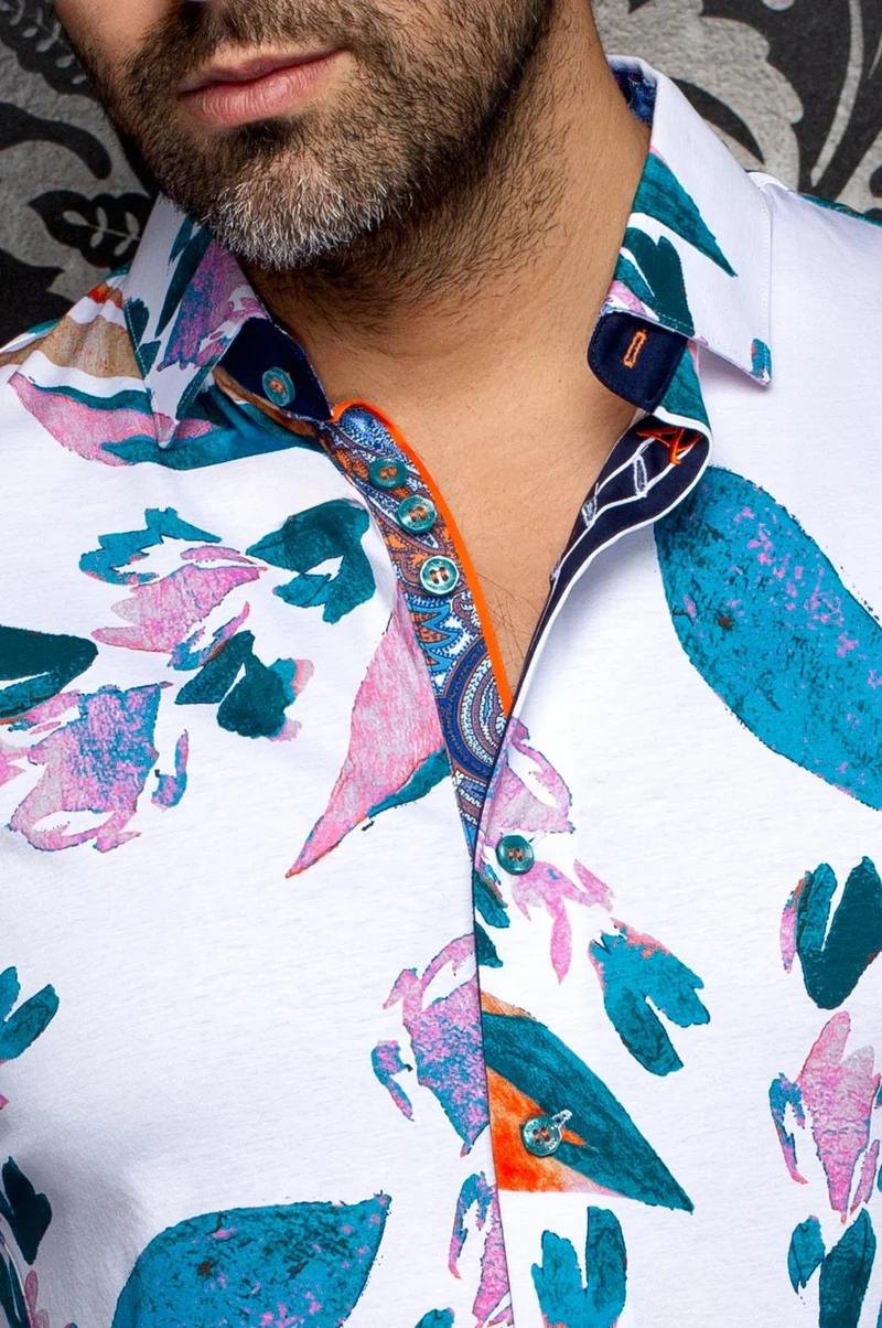 CHEMISE | VINEHAVEN, White Teal