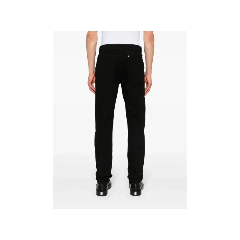 Jean en coton noir pour hommes Givenchy, coupe slim, denim extensible