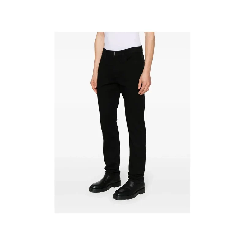 Jean en coton noir pour hommes Givenchy, coupe slim, denim extensible