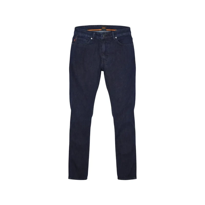 Jean pour hommes Boss Men, bleu, en coton extensible, coupe regular, article 50471017