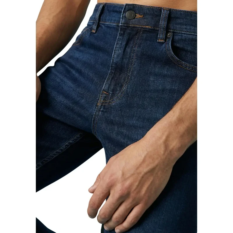 Jean pour hommes Boss Men, bleu, en coton extensible, coupe regular, article 50471017
