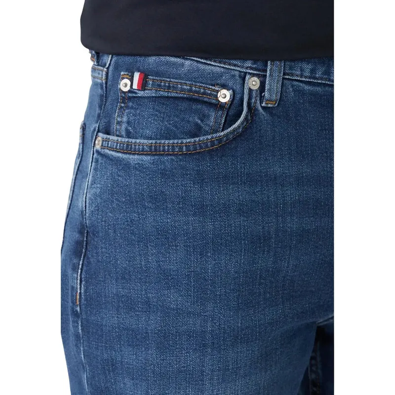 Jeans pour hommes Tommy Hilfiger bleu en coton biologique coupe slim