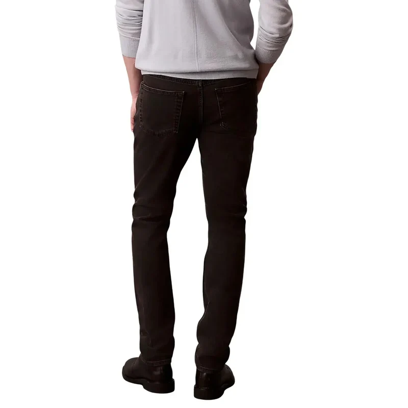 Jeans pour hommes Calvin Klein Jeans en coton noir extensible LV04RB738G