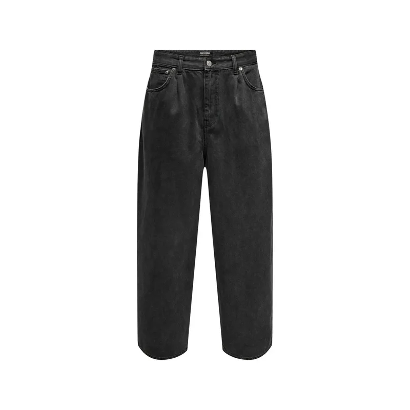 Only and Sons Hommes Jeans en Coton Noir 22032355