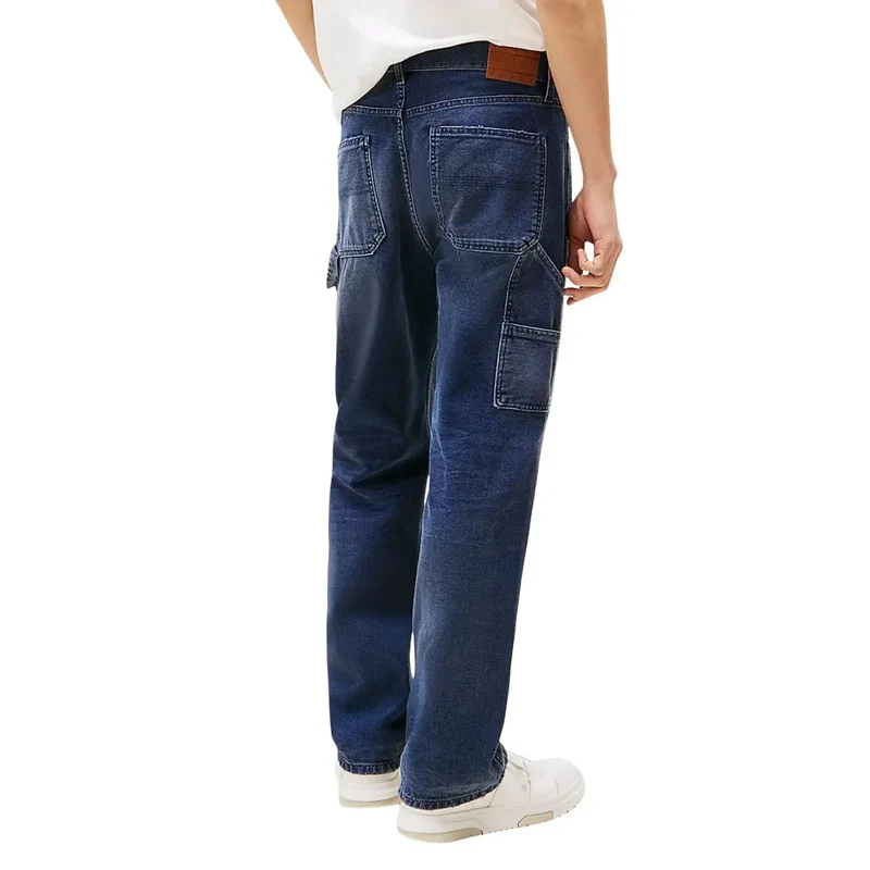 Jean pour hommes Tommy Hilfiger en coton biologique bleu DM0DM21195