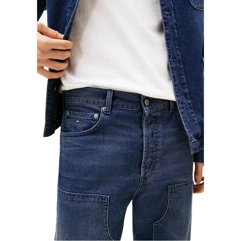 Jean pour hommes Tommy Hilfiger en coton biologique bleu DM0DM21195