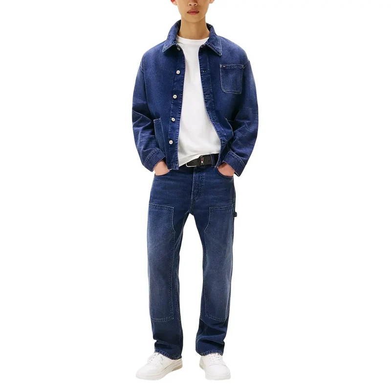 Jean pour hommes Tommy Hilfiger en coton biologique bleu DM0DM21195