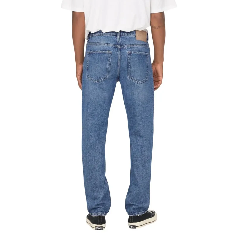 Seuls et Sons – Jean en coton bleu clair pour hommes 22024939