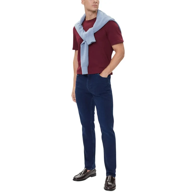 Jean pour hommes Tommy Hilfiger bleu en coton biologique MW0MW39662