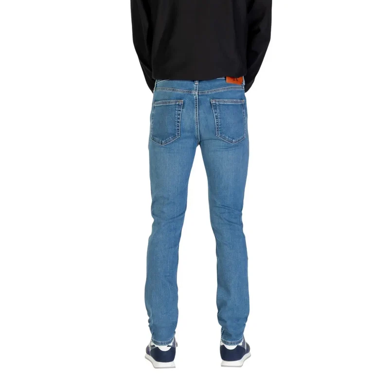 Calvin Klein Jeans pour homme en denim bleu avec poche zippée LV04RB719G