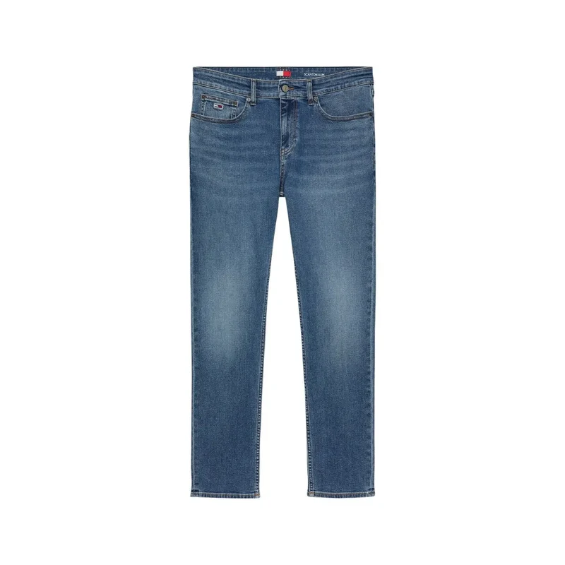 Jean homme Tommy Hilfiger en coton bleu extensible DM0DM21378
