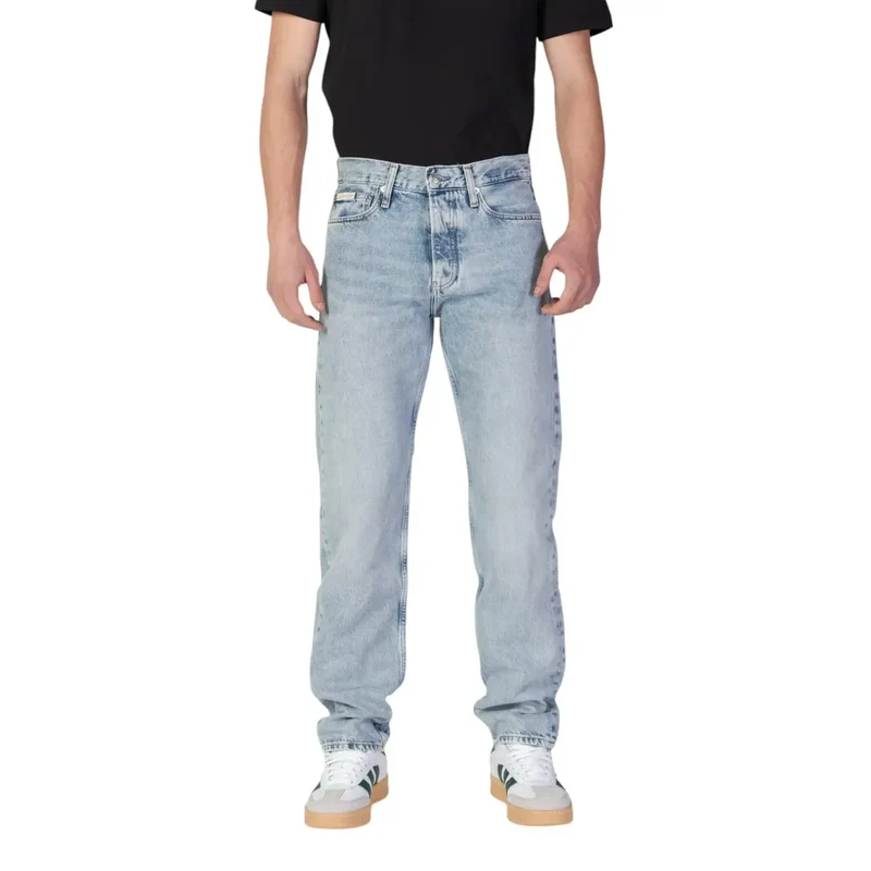 Jeans Calvin Klein Jeans pour homme en denim bleu en coton biologique J30J327434