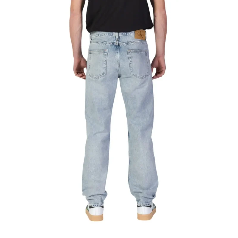 Jeans Calvin Klein Jeans pour homme en denim bleu en coton biologique J30J327434