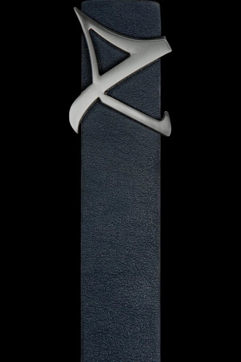 CEINTURE RÉVERSIBLE | SHELBY BRUSHED NICKLE, navy