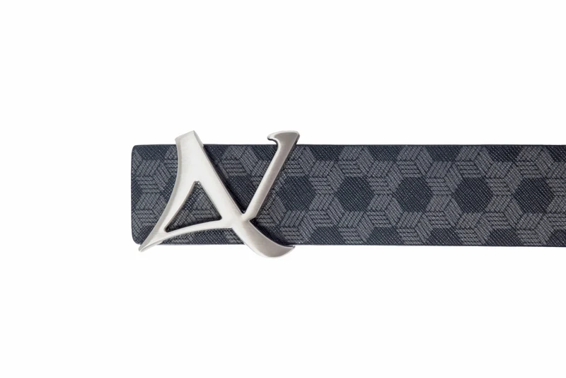 CEINTURE RÉVERSIBLE | SHELBY BRUSHED NICKLE, navy