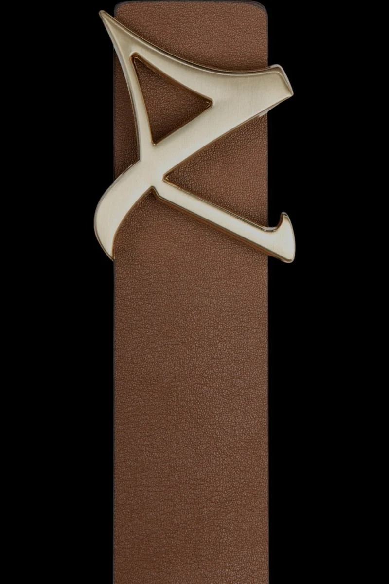 CEINTURE RÉVERSIBLE | SHELBY GOLD, brun