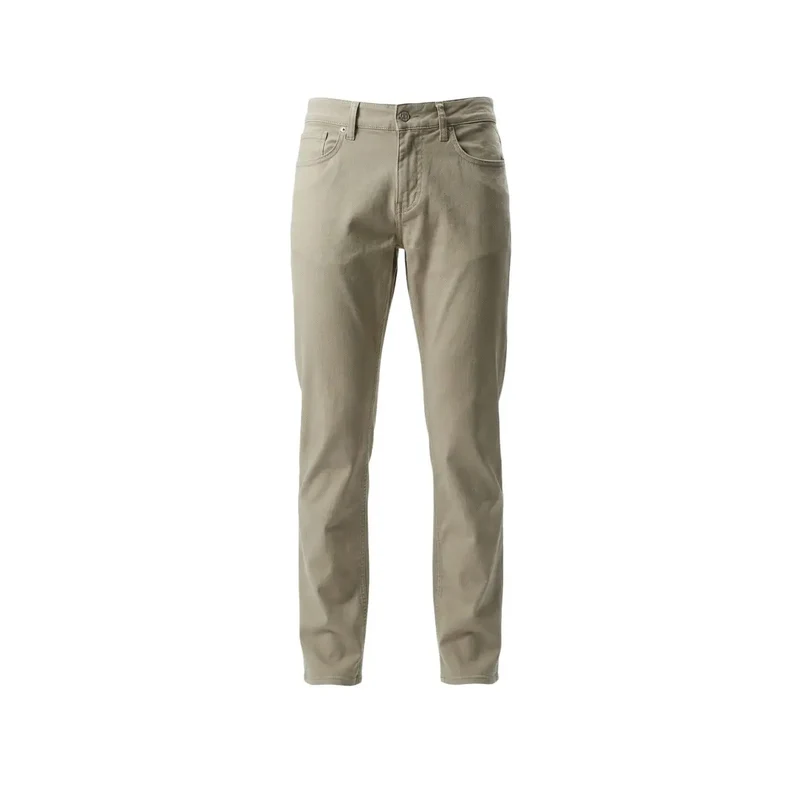 Pantalons Hommes Guess Beige Mélange de Coton Angels Coupe Slim