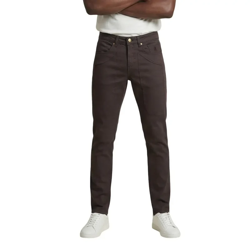 Pantalons Homme Jeckerson Beige Mélange de Coton Piqué JUPPA077