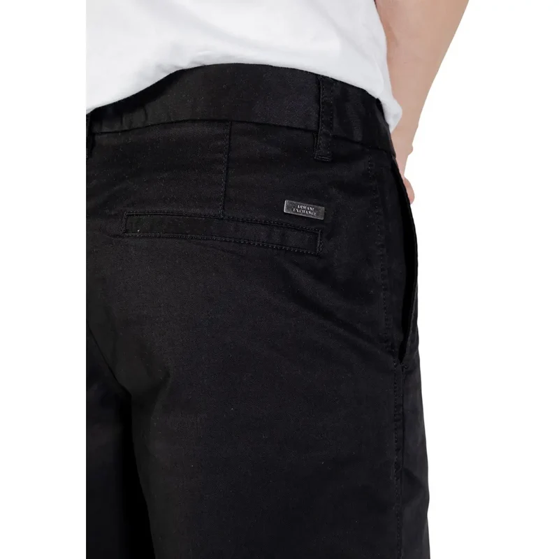Pantalons Homme Armani Exchange Noir Coton Élasthanne