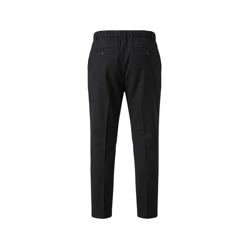 Pantalons en coton et lin noirs pour hommes Antony Morato MMTR00783