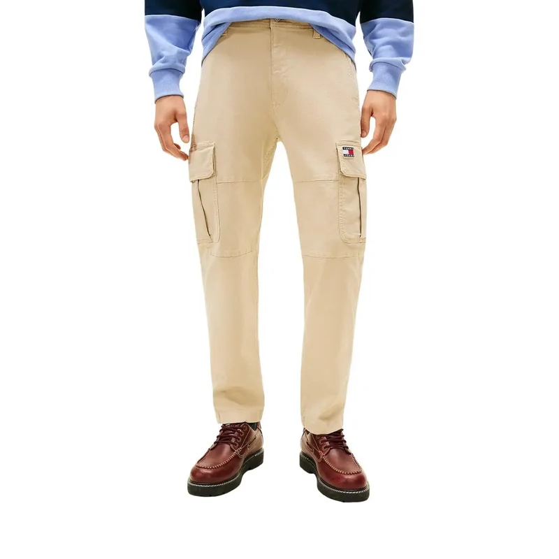 Jeans pour Hommes Tommy Hilfiger Beige Coton Biologique DM0DM22651