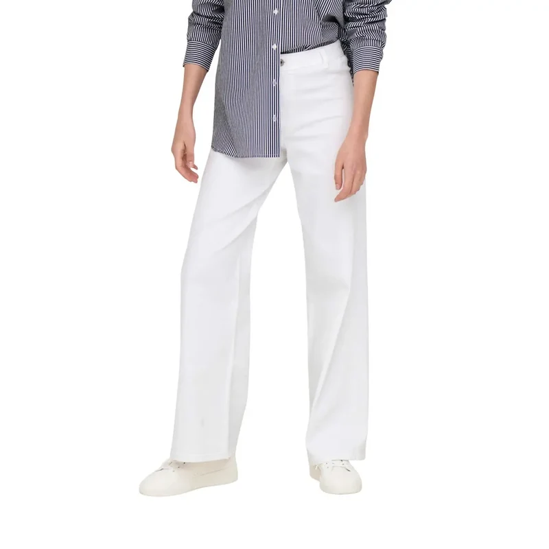 Pantalon pour femmes Jacqueline De Yong en coton blanc, taille 30