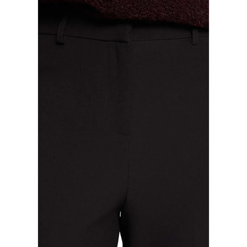 Pantalons pour femmes Morgan De Toi noir en polyester élasthanne Poya
