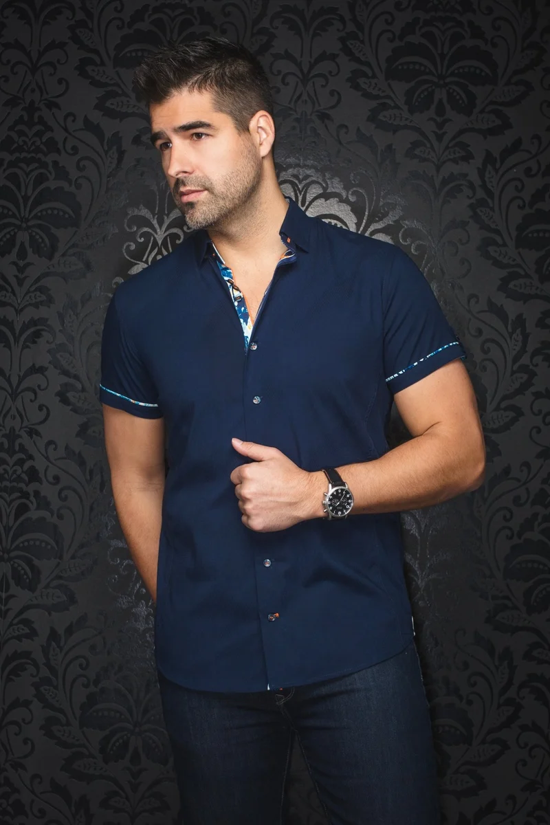 Manches Courtes | FAJARDO, Navy