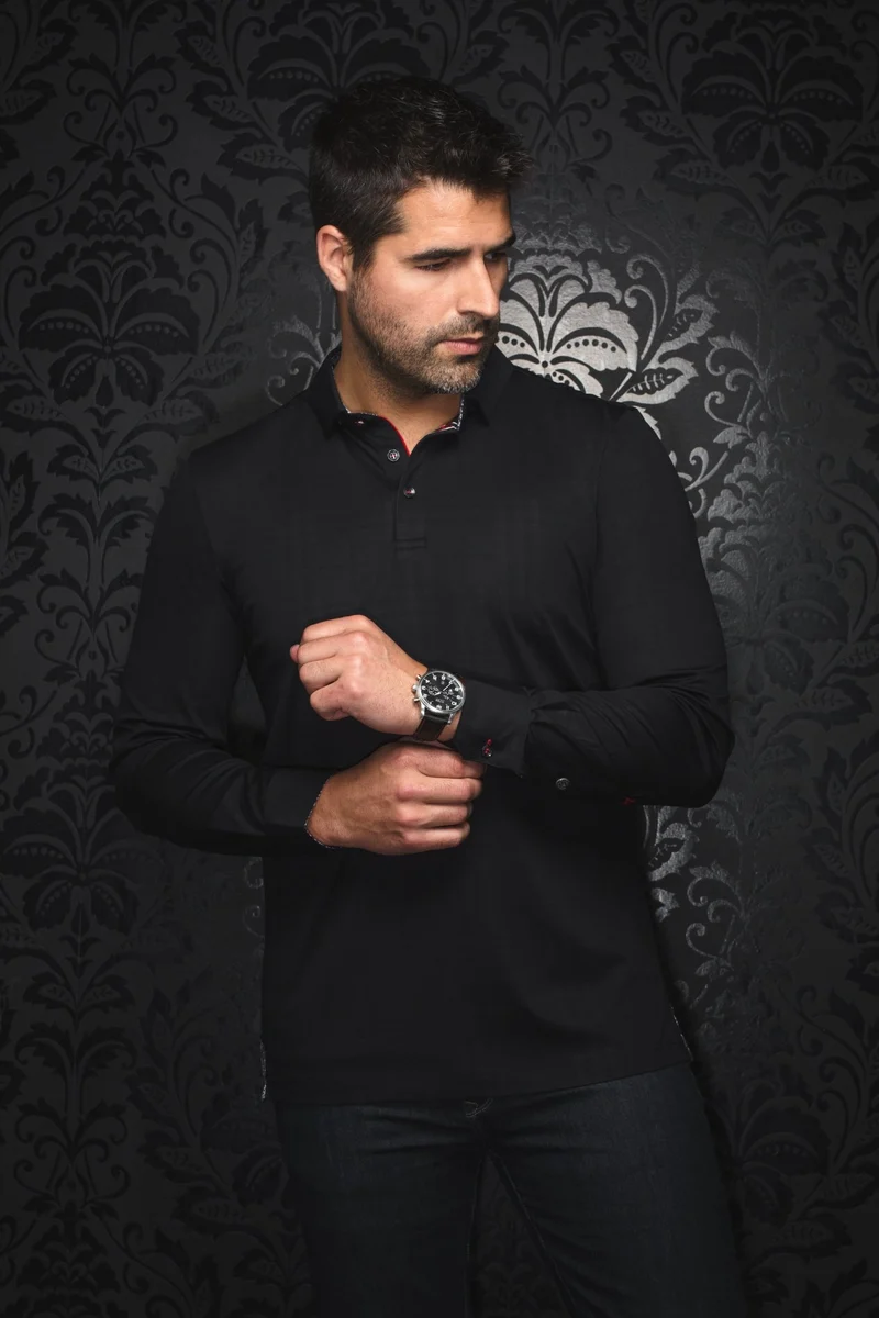 POLO MANCHES LONGUES | CHELSEA, Black