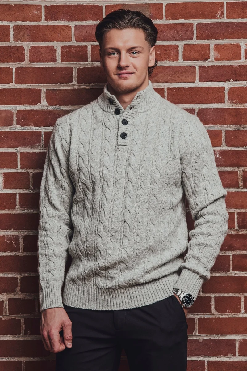 CHANDAIL EN LAINE | OSLO, Light Grey