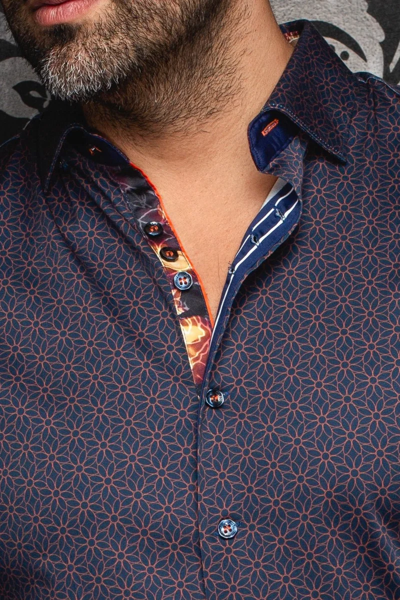 CHEMISE | NELUMBO, Navy Rust