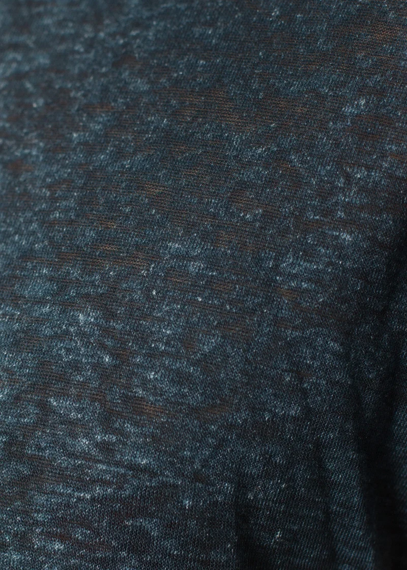 Melange T-Shirt in Navy/Black -UEB
