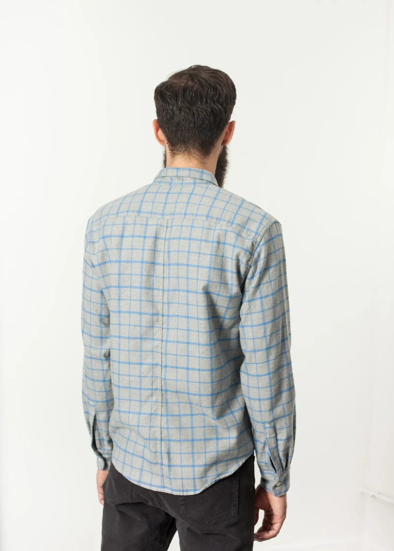 Paul Shirt in Grey Flannel -UEB